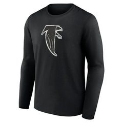 Atlanta Falcons Throwback Long Sleeve T-Shirt - Black for sale