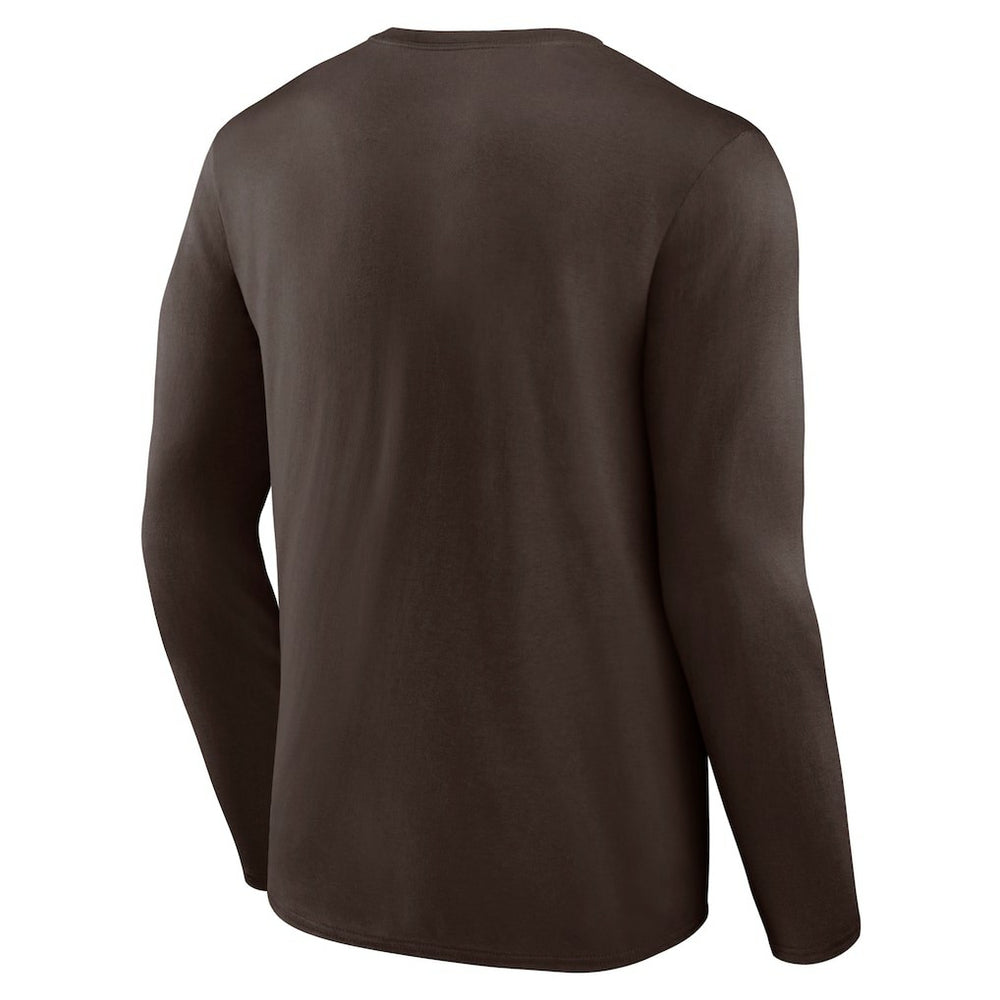 Cleveland Browns Throwback Long Sleeve T-Shirt - Brown sale