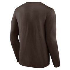 Cleveland Browns Throwback Long Sleeve T-Shirt - Brown sale