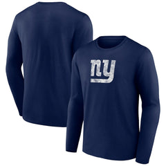 New York Giants Throwback Long Sleeve T-Shirt - Navy discount