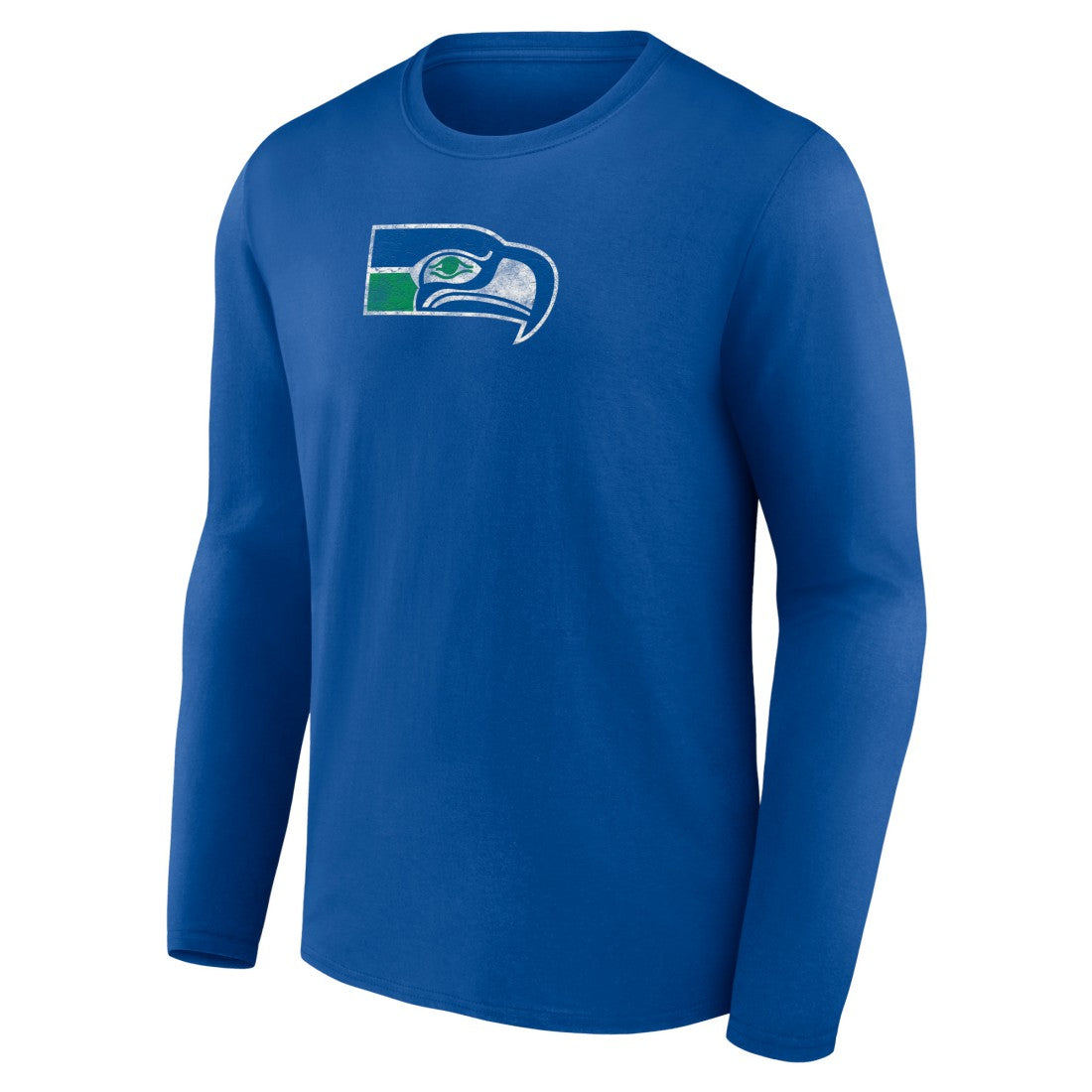 Seattle Seahawks Throwback Long Sleeve T-Shirt - Royal on sale