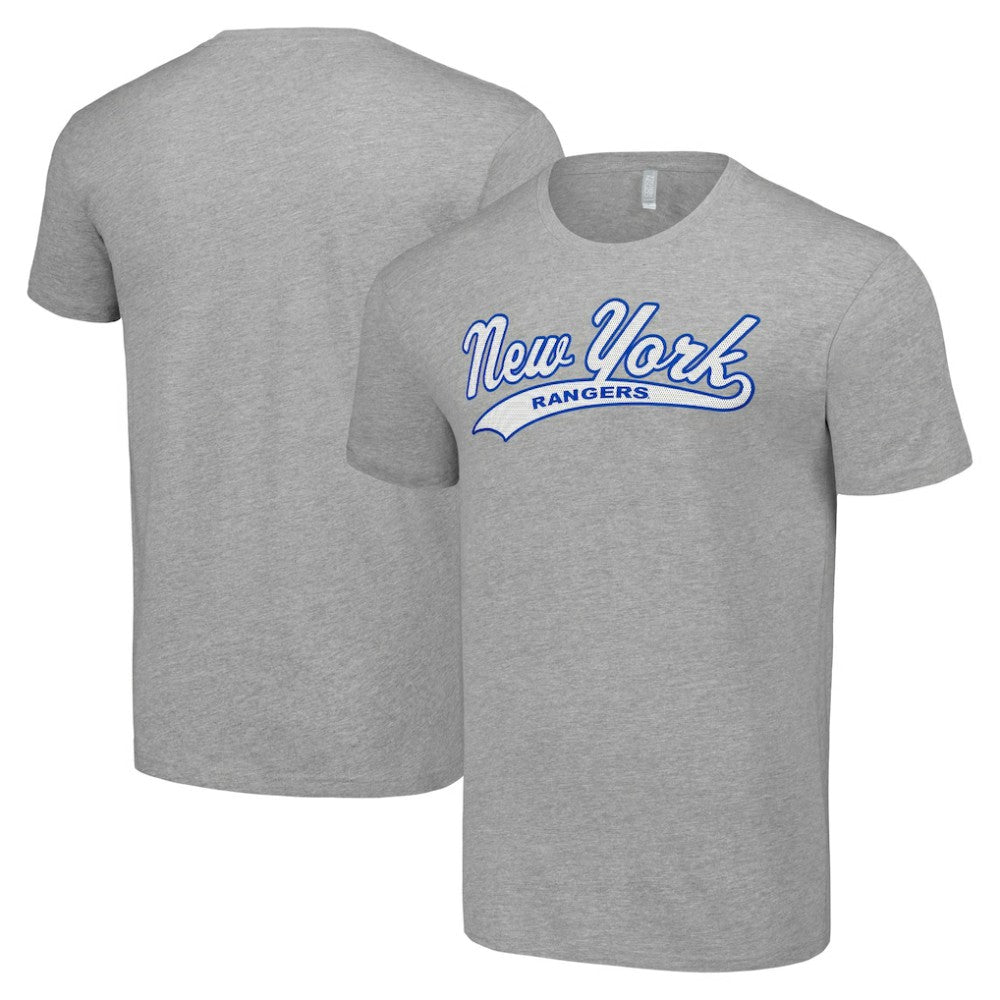 New York Rangers Starter Tailsweep T-Shirt - Heather Gray T-shirts