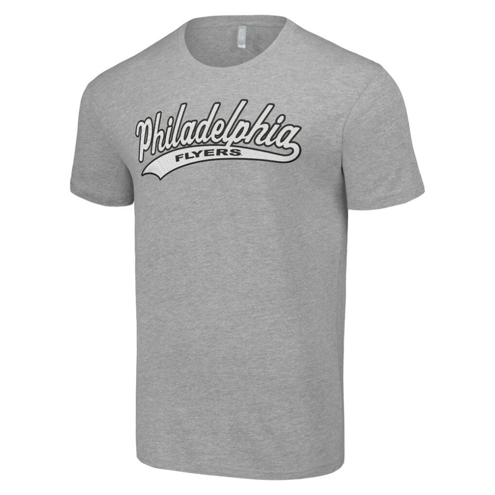 Philadelphia Flyers Starter Tailsweep T-Shirt - Heather Gray T-shirts