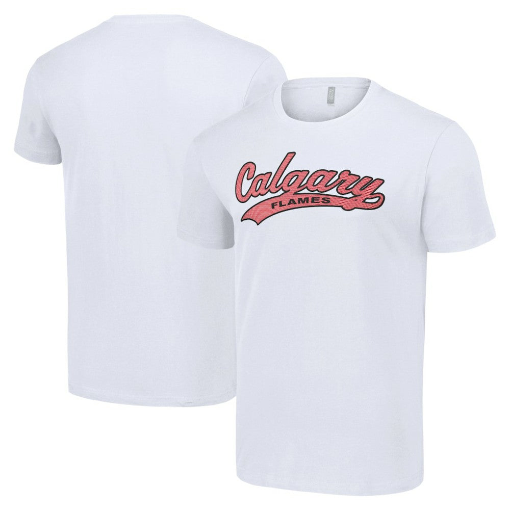 Calgary Flames Starter Tailsweep T-Shirt - White T-shirts