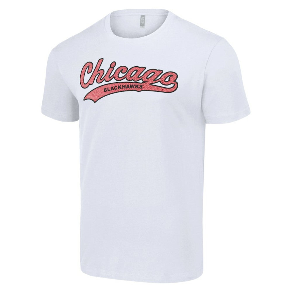 Chicago Blackhawks Starter Tailsweep T-Shirt - White T-shirts