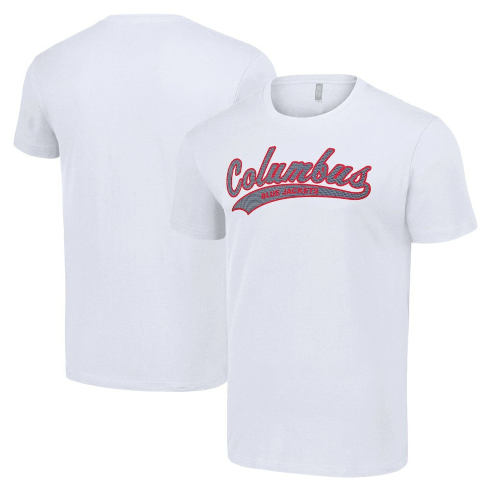 Columbus Blue Jackets Starter Tailsweep T-Shirt - White T-shirts
