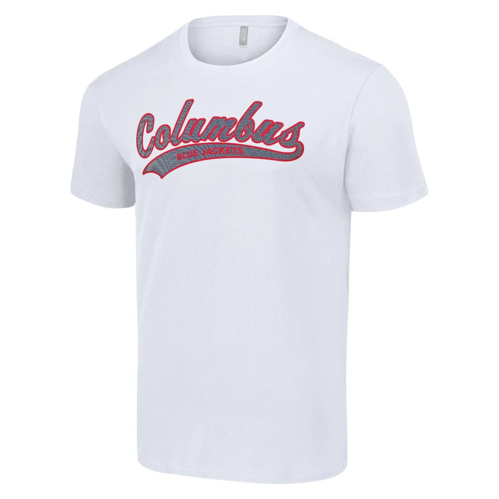 Columbus Blue Jackets Starter Tailsweep T-Shirt - White T-shirts