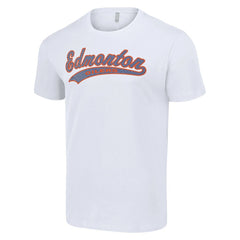 Edmonton Oilers Starter Tailsweep T-Shirt - White T-shirts