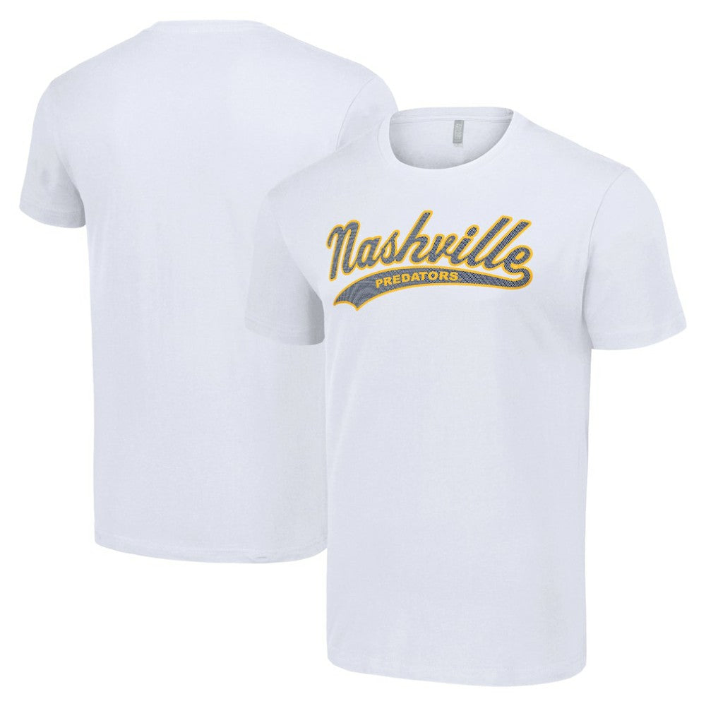 Nashville Predators Starter Tailsweep T-Shirt - White T-shirts