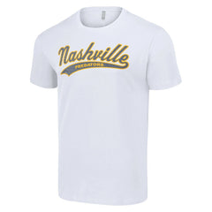 Nashville Predators Starter Tailsweep T-Shirt - White T-shirts