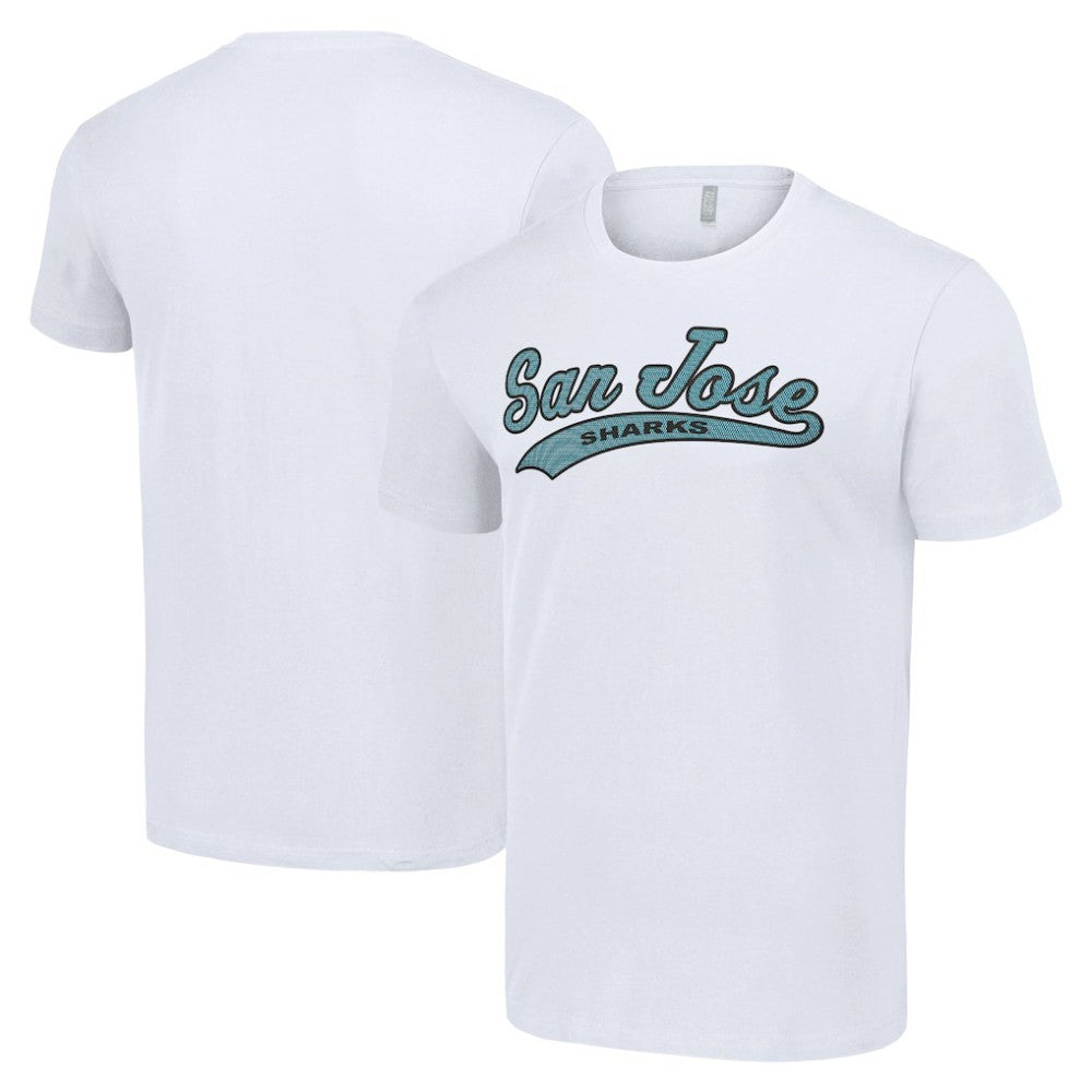 San Jose Sharks Starter Tailsweep T-Shirt - White T-shirts