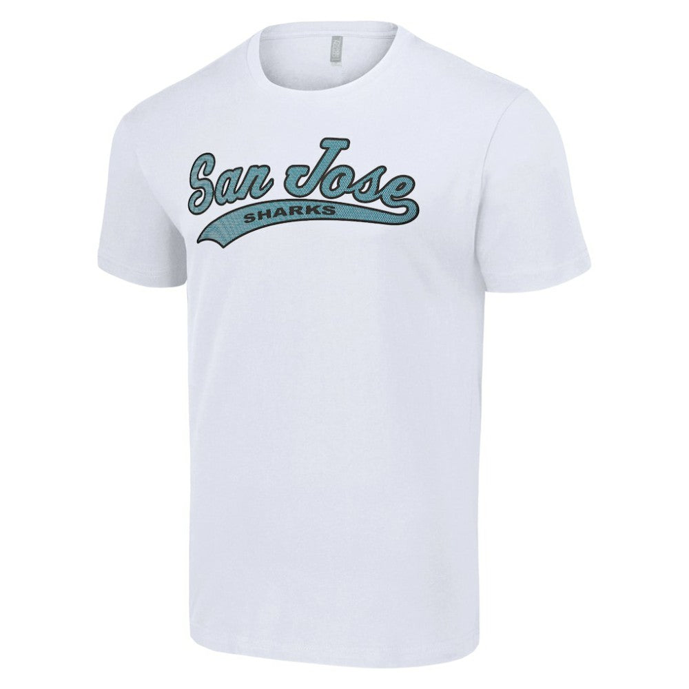 San Jose Sharks Starter Tailsweep T-Shirt - White T-shirts