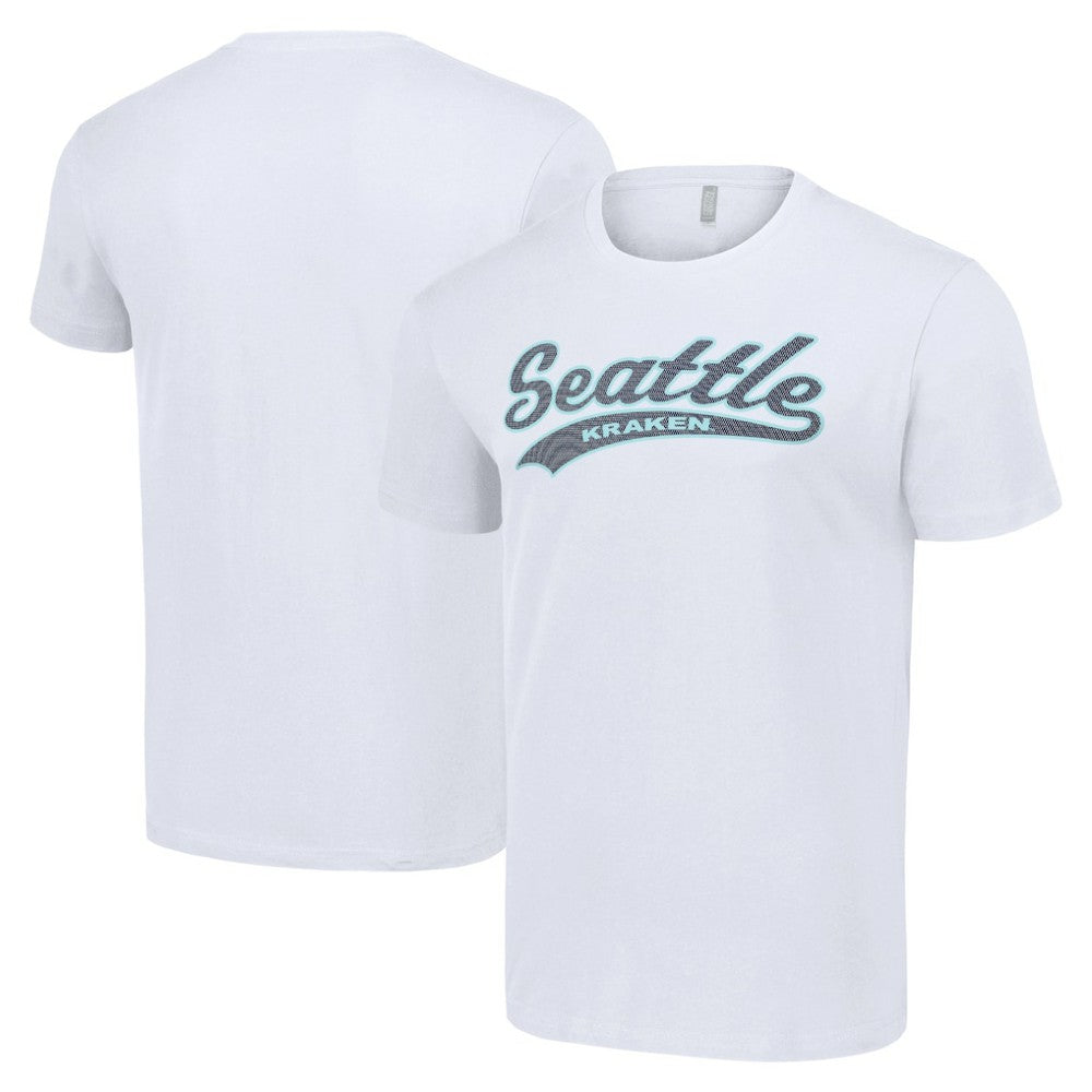 Seattle Kraken Starter Tailsweep T-Shirt - White T-shirts