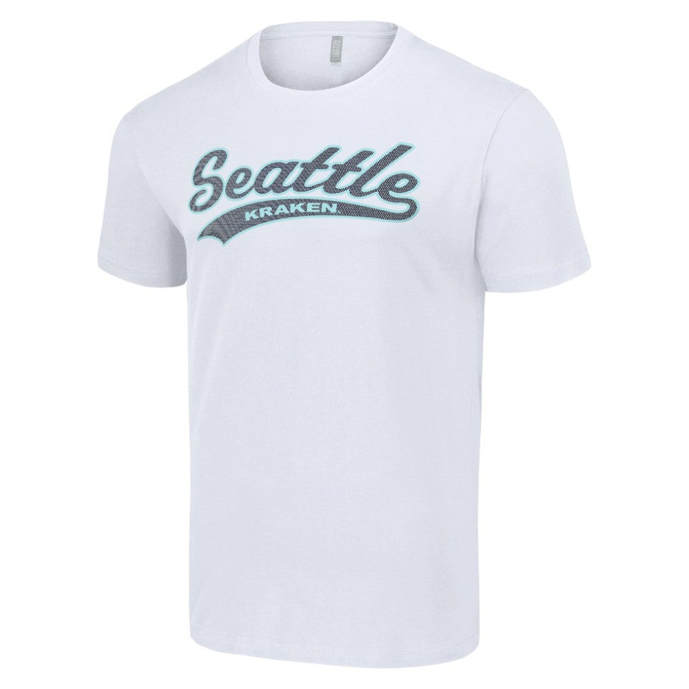 Seattle Kraken Starter Tailsweep T-Shirt - White T-shirts