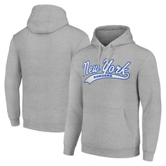 New York Rangers Starter Tailsweep Fleece Tri-Blend Pullover Hoodie - Heather Gray Hoodies