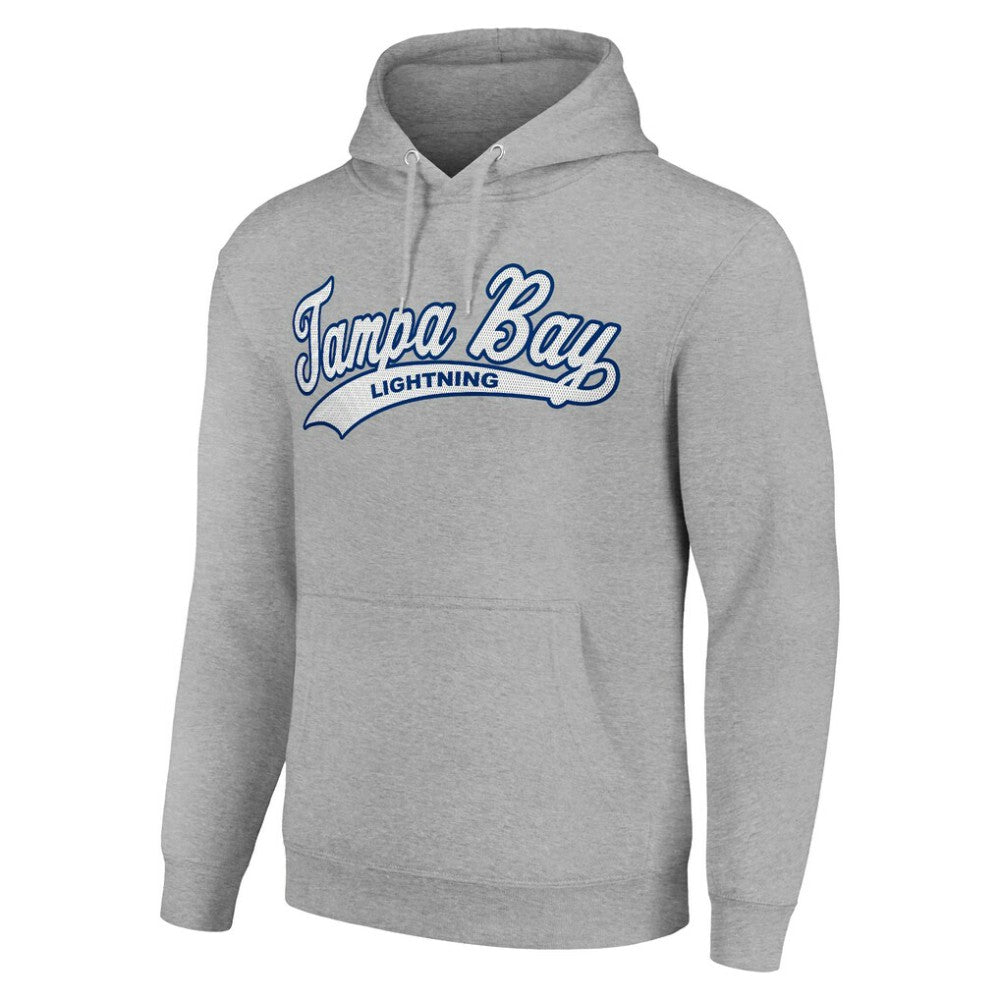 Tampa Bay Lightning Starter Tailsweep Fleece Tri-Blend Pullover Hoodie - Heather Gray Hoodies