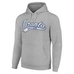 Toronto Maple Leafs Starter Tailsweep Fleece Tri-Blend Pullover Hoodie - Heather Gray Hoodies