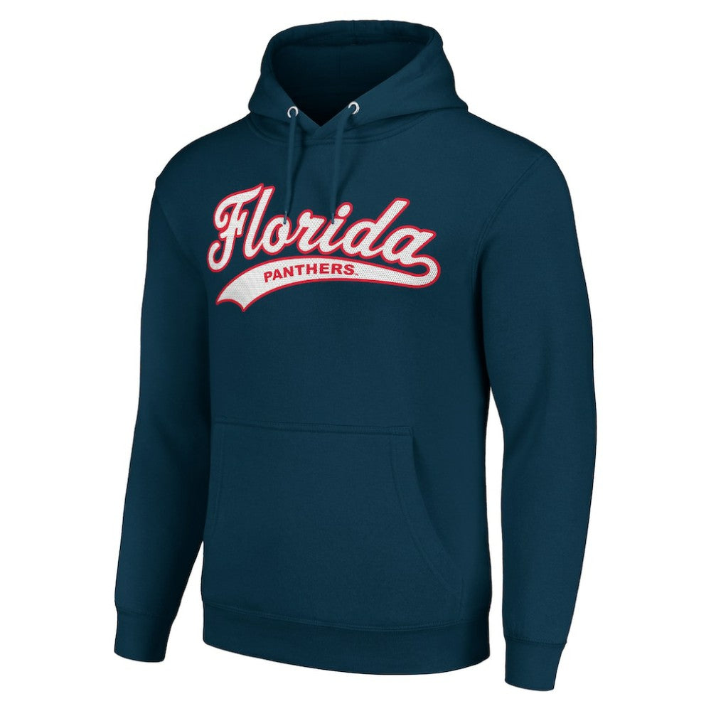Florida Panthers Starter Tailsweep Fleece Tri-Blend Pullover Hoodie - Navy Hoodies