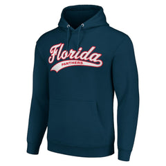 Florida Panthers Starter Tailsweep Fleece Tri-Blend Pullover Hoodie - Navy Hoodies