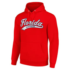 Florida Panthers Starter Tailsweep Fleece Tri-Blend Pullover Hoodie - Red Hoodies