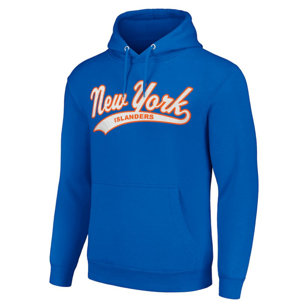 New York Islanders Starter Tailsweep Fleece Tri-Blend Pullover Hoodie - Royal Hoodies