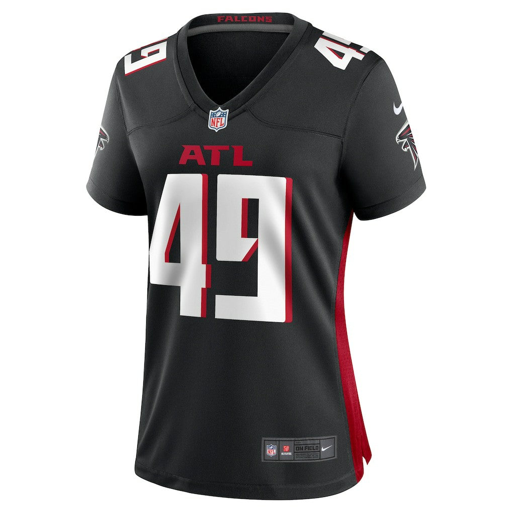 Liam McCullough Atlanta Falcons Women's Team Game Jersey - Black for sale