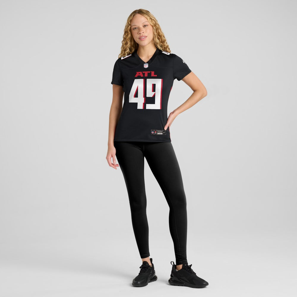 Liam McCullough Atlanta Falcons Women's Team Game Jersey - Black for sale