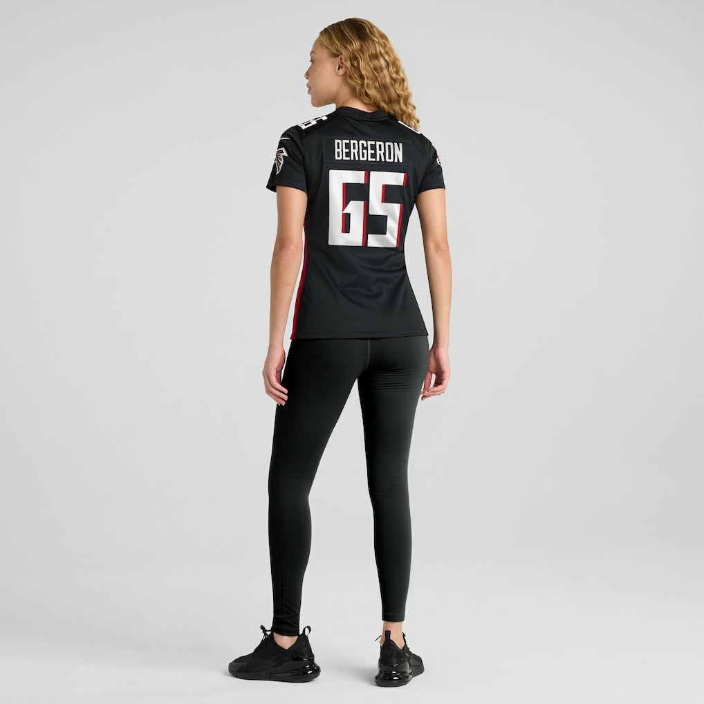 Matthew Bergeron Atlanta Falcons Women's Team Game Jersey - Black cheap