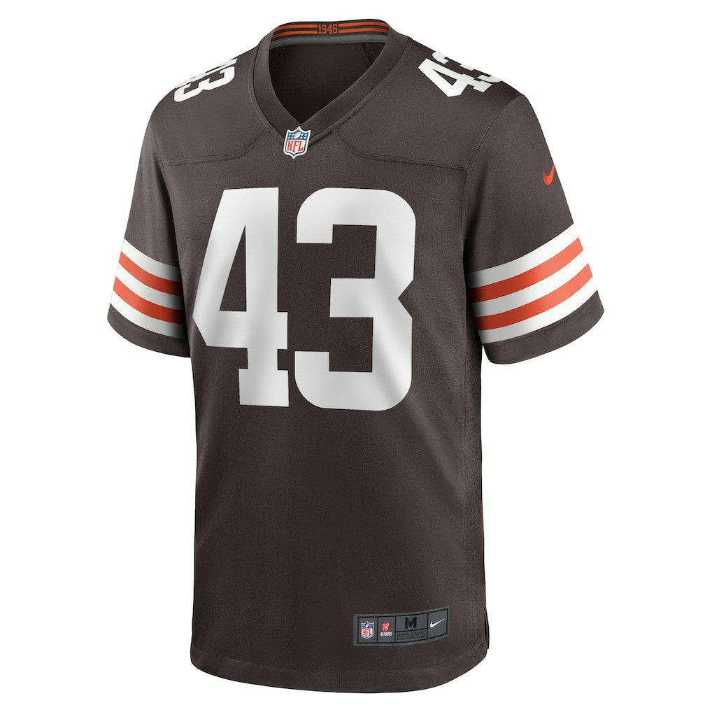Mohamoud Diabate Cleveland Browns Team Game Jersey - Brown for sale