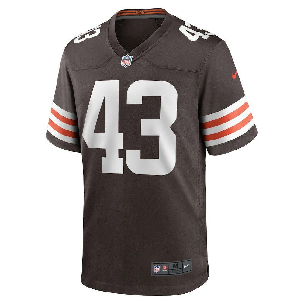 Mohamoud Diabate Cleveland Browns Team Game Jersey - Brown for sale