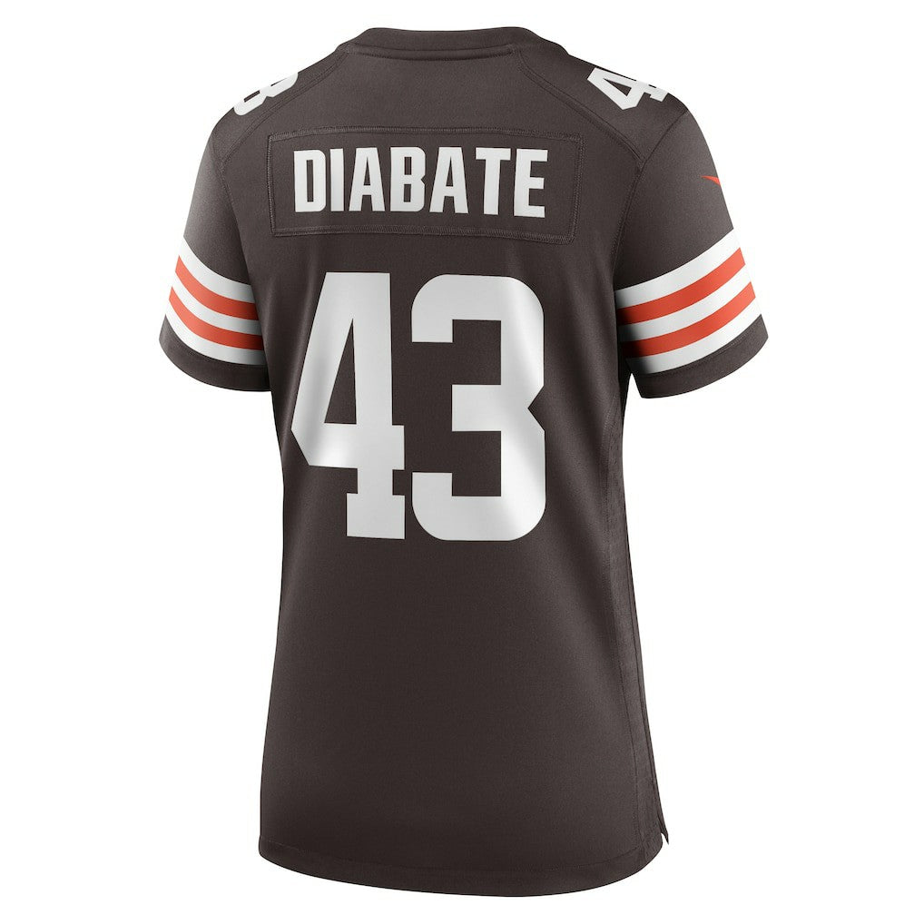 Mohamoud Diabate Cleveland Browns Women's Team Game Jersey - Brown discount