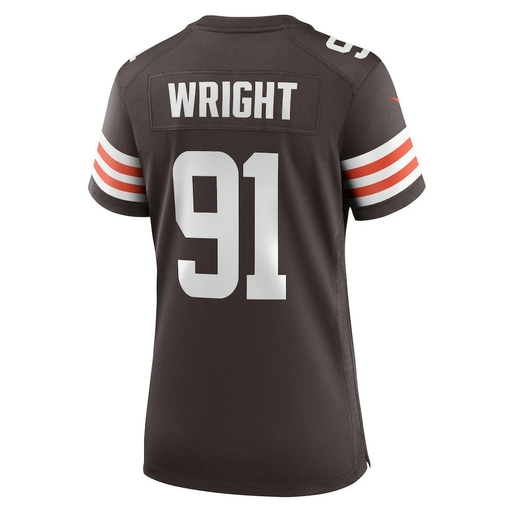 Alex Wright Cleveland Browns Women's Team Game Jersey - Brown cheap