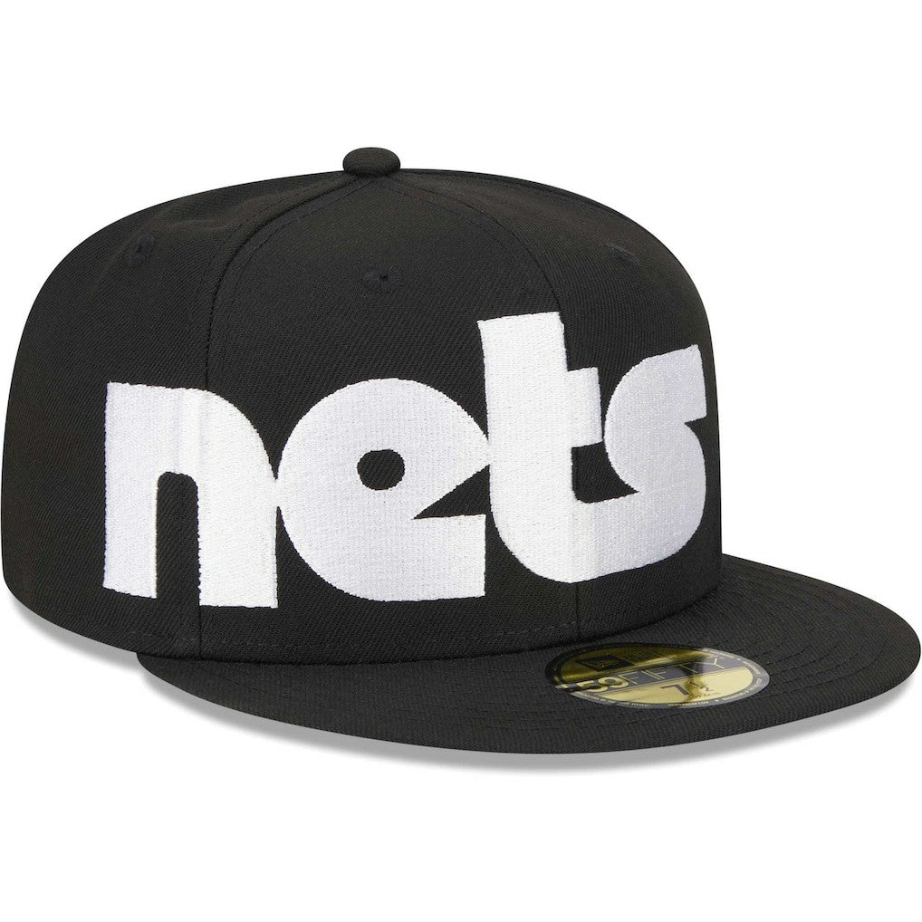 Brooklyn Nets Checkerboard UV 59FIFTY Fitted Hat - Black online