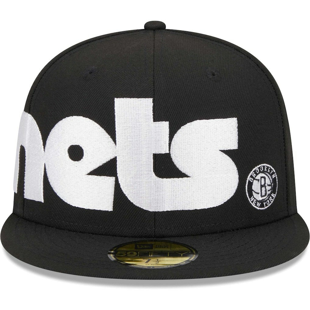 Brooklyn Nets Checkerboard UV 59FIFTY Fitted Hat - Black online