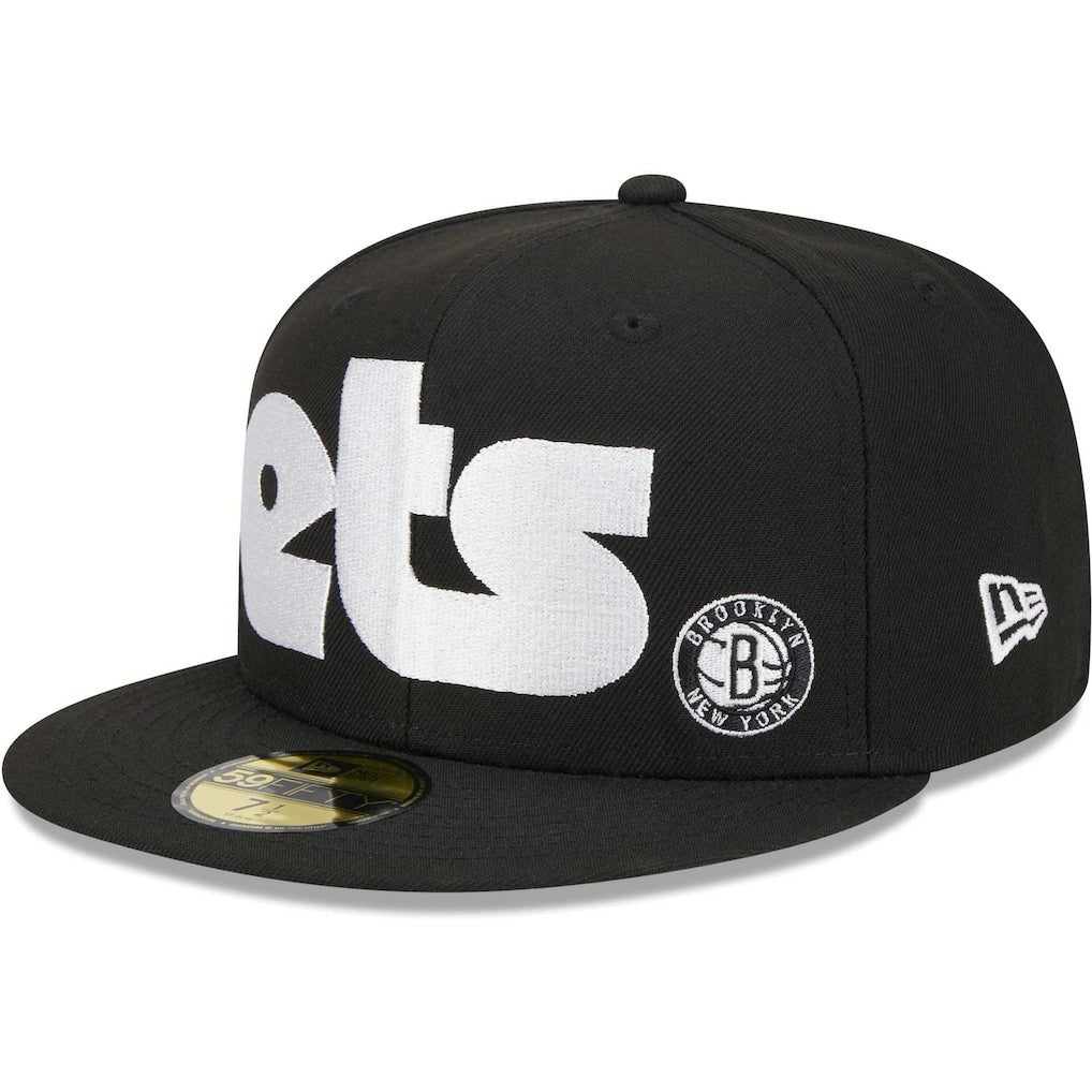 Brooklyn Nets Checkerboard UV 59FIFTY Fitted Hat - Black online