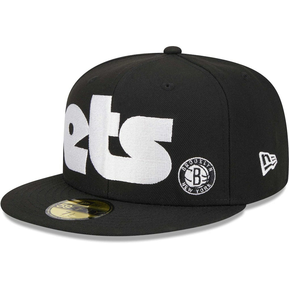 Brooklyn Nets Checkerboard UV 59FIFTY Fitted Hat - Black online