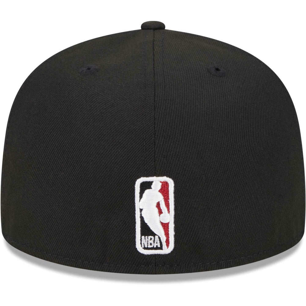 Miami Heat Checkerboard UV 59FIFTY Fitted Hat - Black on sale
