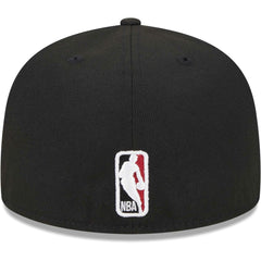 Miami Heat Checkerboard UV 59FIFTY Fitted Hat - Black on sale