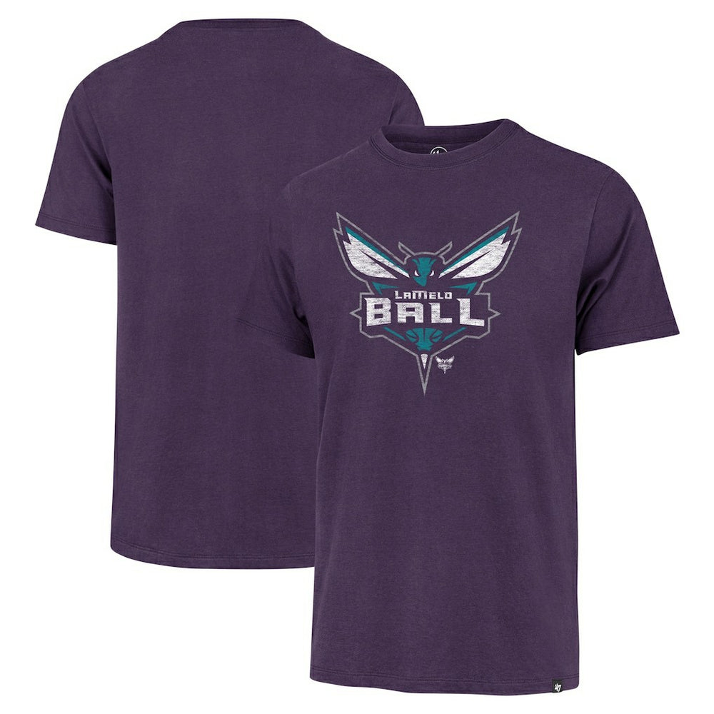 LaMelo Ball Charlotte Hornets '47 Player Logo Vintage T-Shirt - Purple cheap