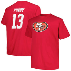Brock Purdy San Francisco 49ers Big & Tall Player Name & Number T-Shirt - Scarlet for sale