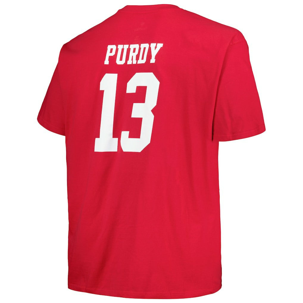 Brock Purdy San Francisco 49ers Big & Tall Player Name & Number T-Shirt - Scarlet for sale