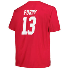 Brock Purdy San Francisco 49ers Big & Tall Player Name & Number T-Shirt - Scarlet for sale