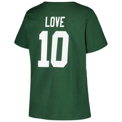 Jordan Love Green Bay Packers Women's Plus Size Name & Number V-Neck T-Shirt - Green outlet