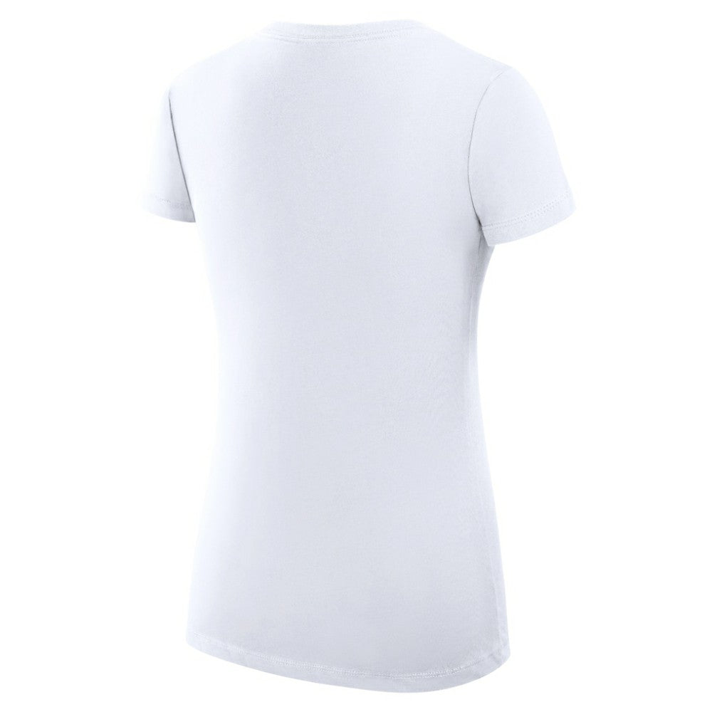 Chicago Cubs G-III 4Her by Carl Banks Women's Super-Slim Fit Lightweight City Graphic V-Neck T-Shirt White