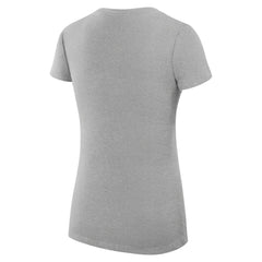 Detroit Tigers G-III 4Her by Carl Banks Women's Super-Slim Fit Lightweight City Graphic V-Neck T-Shirt Heather Gray