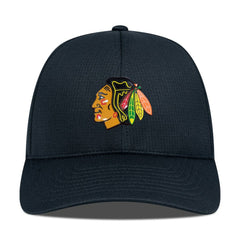 Chicago Blackhawks Levelwear Zephyr Adjustable Hat - Black Hats