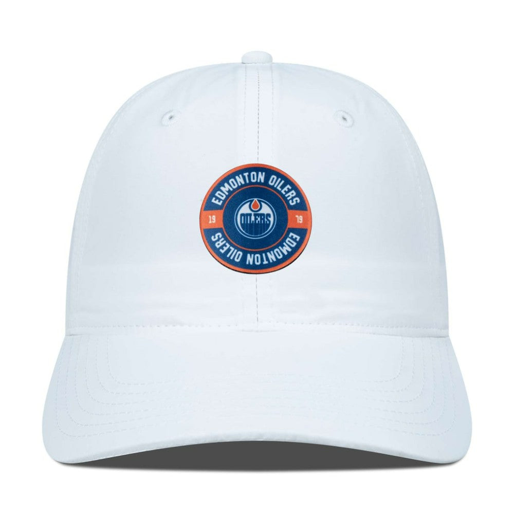 Edmonton Oilers Levelwear Women's Haven Adjustable Hat - White Hats