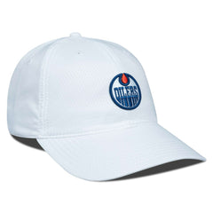 Edmonton Oilers Levelwear Matrix Adjustable Hat - White Hats