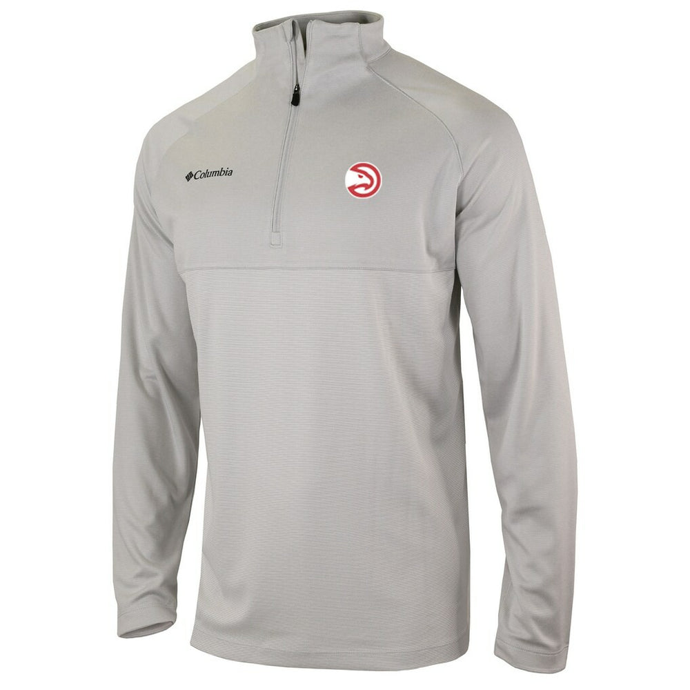 Atlanta Hawks Omni-Wick Rockin' It Quarter-Zip Pullover Top - Heather Gray cheap