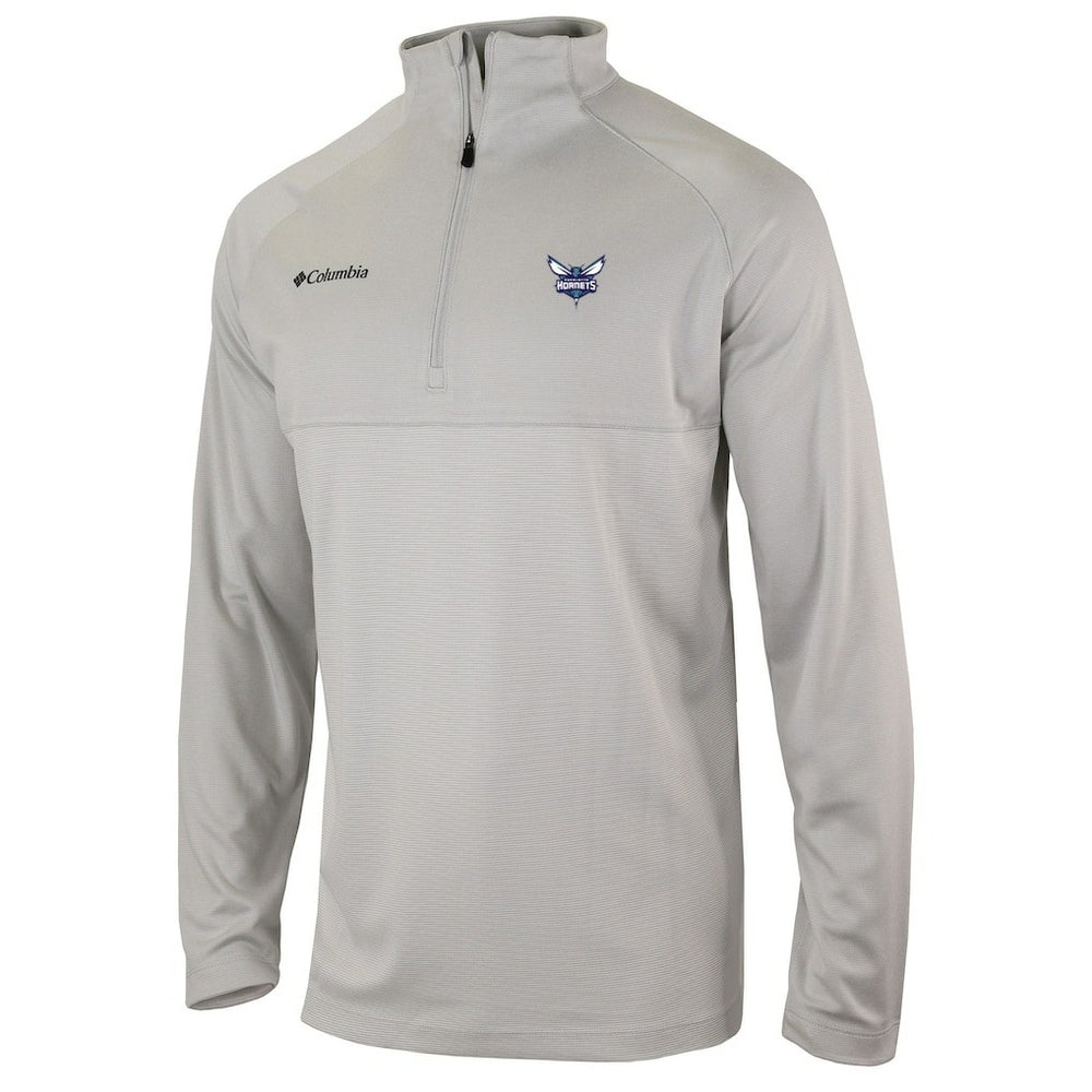 Charlotte Hornets Omni-Wick Rockin' It Quarter-Zip Pullover Top - Heather Gray for sale